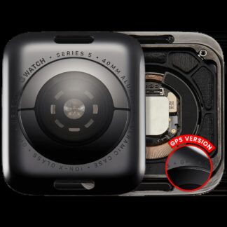 Rückdeckel Baugruppe für Watch Series 5 (40mm) (GPS Version) (Aluminium / Space Black)