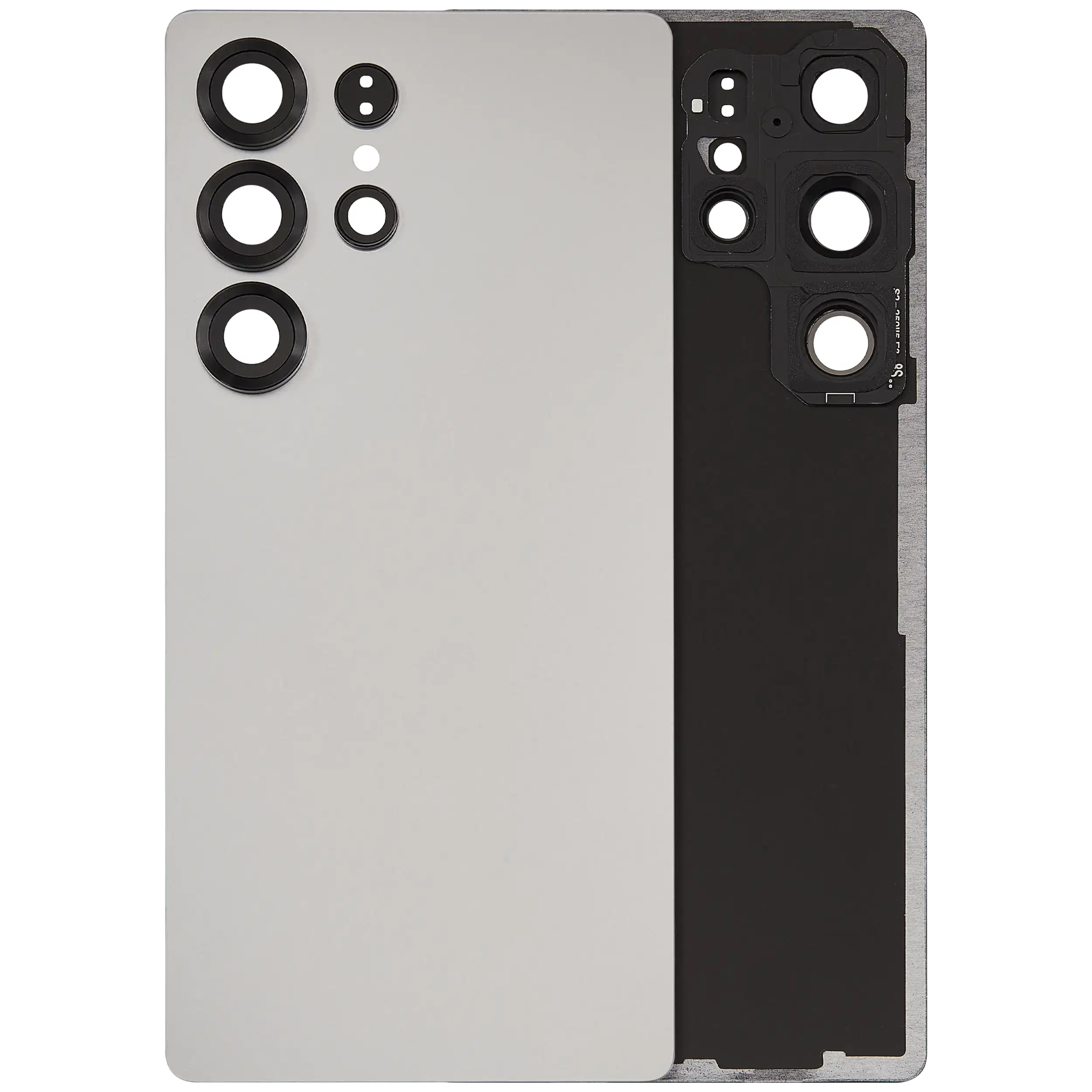 Rückdeckelglas mit Kameraglas für Samsung Galaxy S25 Ultra 5G (Service Pack) (Titanium Jet Black) – Bild 2