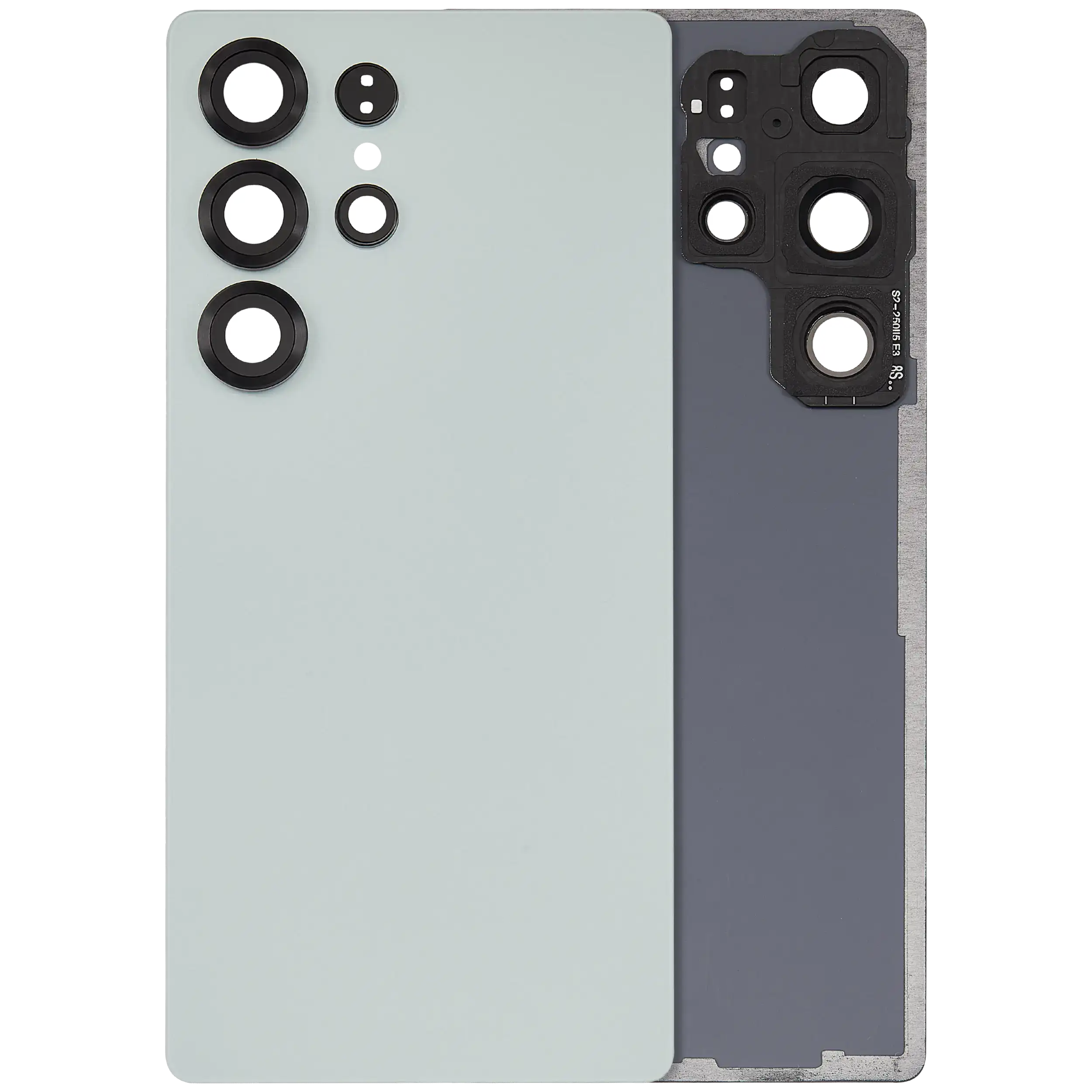 Rückdeckelglas mit Kameraglas für Samsung Galaxy S25 Ultra 5G (Service Pack) (Titanium Jet Black) – Bild 4