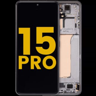 OLED Display mit Rahmen für Xiaomi 15 Pro (professionell aufgearbeitet) (Black (Schwarz))