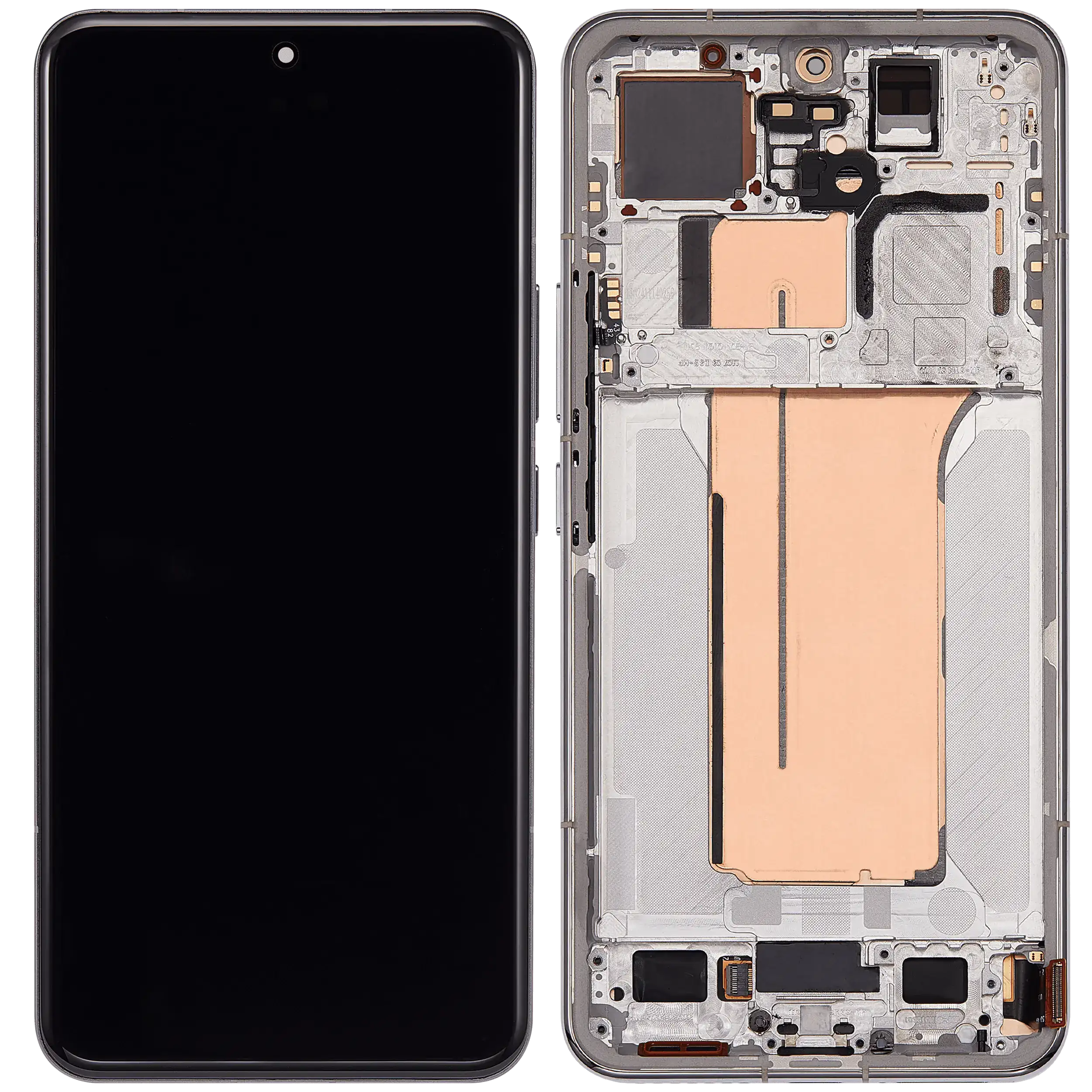 OLED Display mit Rahmen für Xiaomi 15 Pro (professionell aufgearbeitet) (Silver (Silber)) – Bild 2