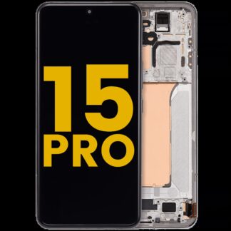 OLED Display mit Rahmen für Xiaomi 15 Pro (professionell aufgearbeitet) (Silver (Silber))