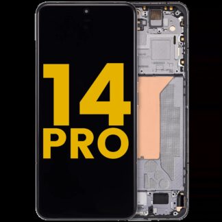 OLED Display mit Rahmen für Xiaomi 14 Pro (professionell aufgearbeitet) (Black (Schwarz))
