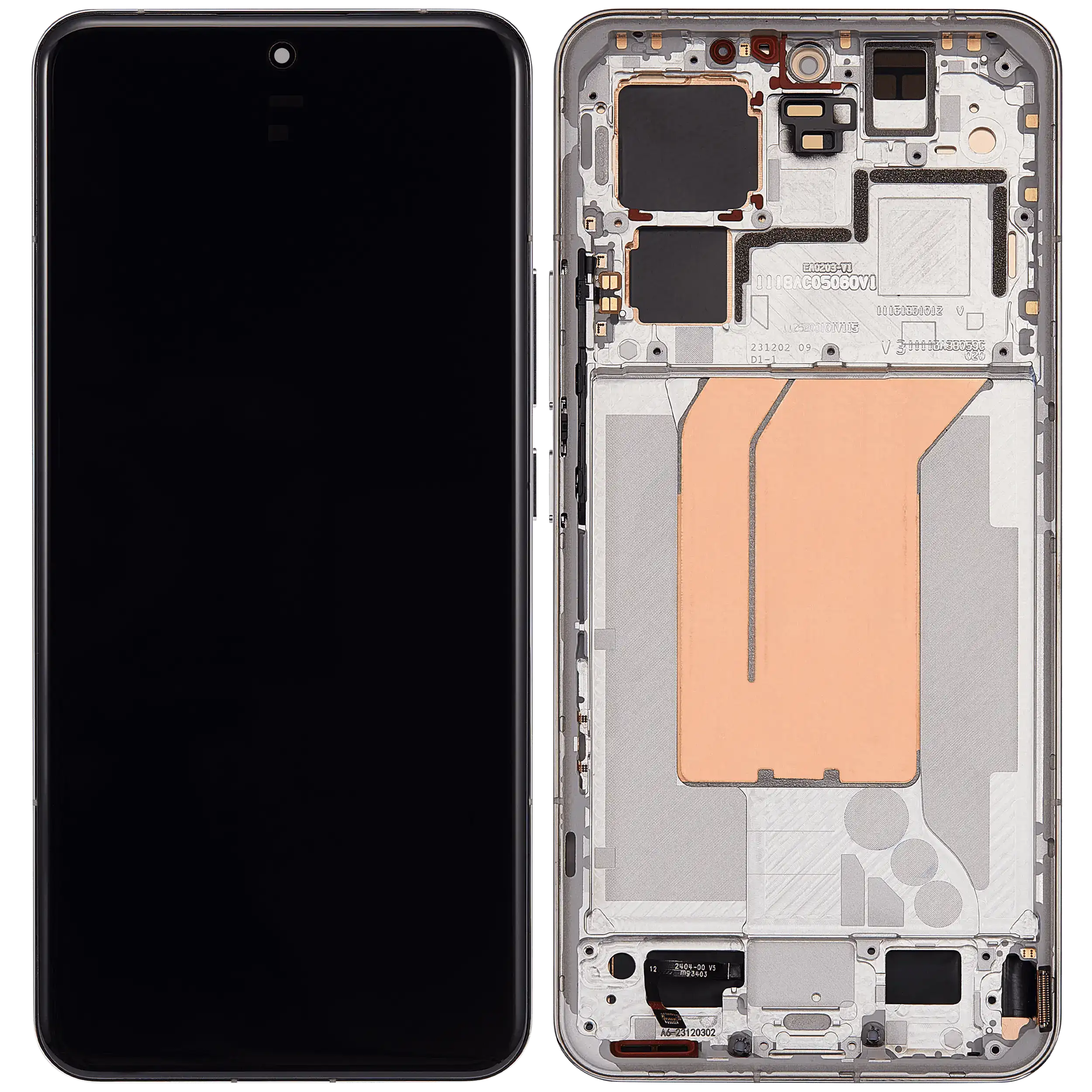 OLED Display mit Rahmen für Xiaomi 14 Pro (professionell aufgearbeitet) (Silver (Silber)) – Bild 2