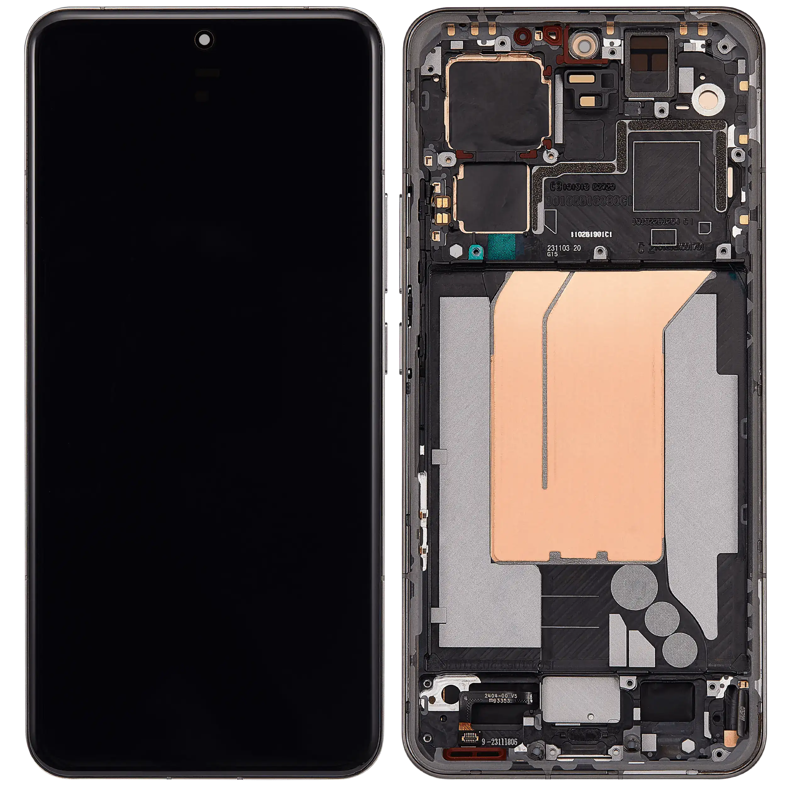 OLED Display mit Rahmen für Xiaomi 14 Pro (professionell aufgearbeitet) (Titanium) – Bild 2