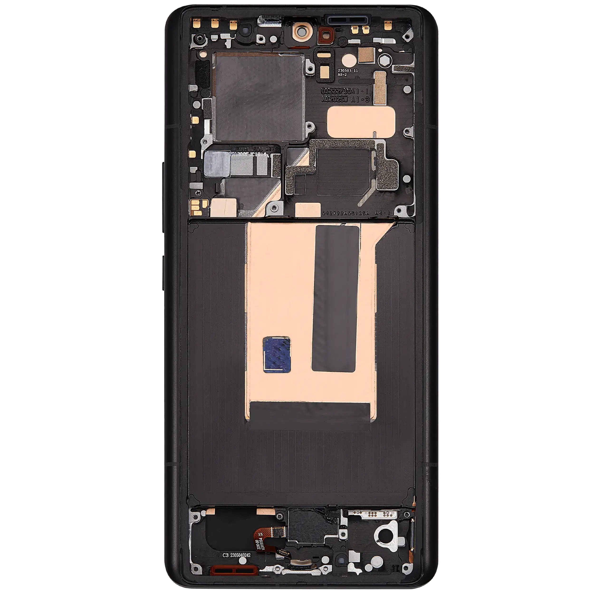 OLED Display mit Rahmen für Xiaomi 13 Ultra (professionell aufgearbeitet) (Black (Schwarz)) – Bild 4