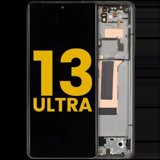 OLED Display mit Rahmen für Xiaomi 13 Ultra (professionell aufgearbeitet) (Olive Green)