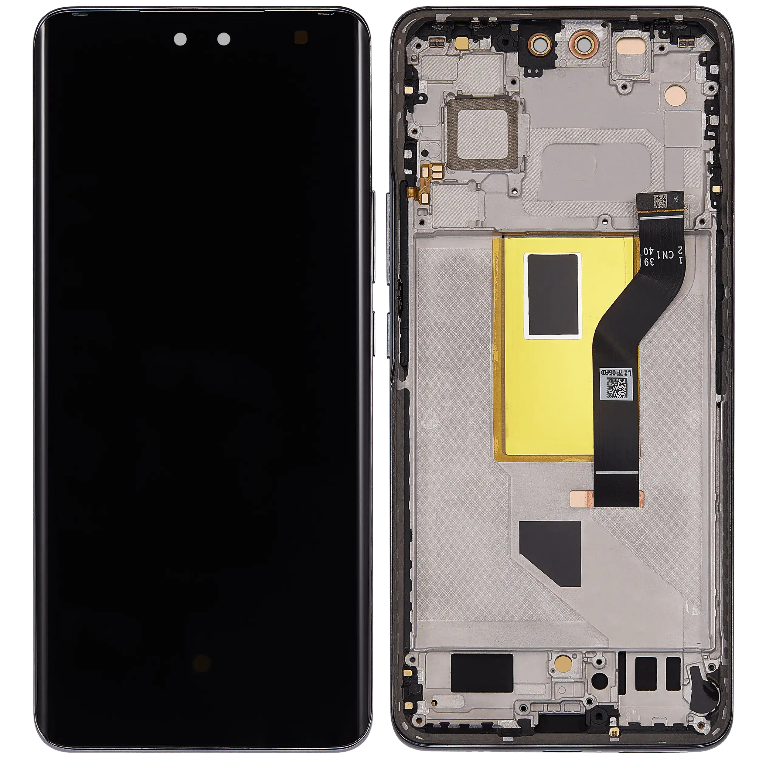 OLED Display mit Rahmen für Xiaomi 13 Lite / Civi 2 (professionell aufgearbeitet) (Black (Schwarz)) – Bild 2