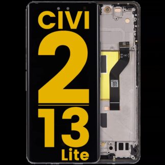OLED Display mit Rahmen für Xiaomi 13 Lite / Civi 2 (professionell aufgearbeitet) (Black (Schwarz))