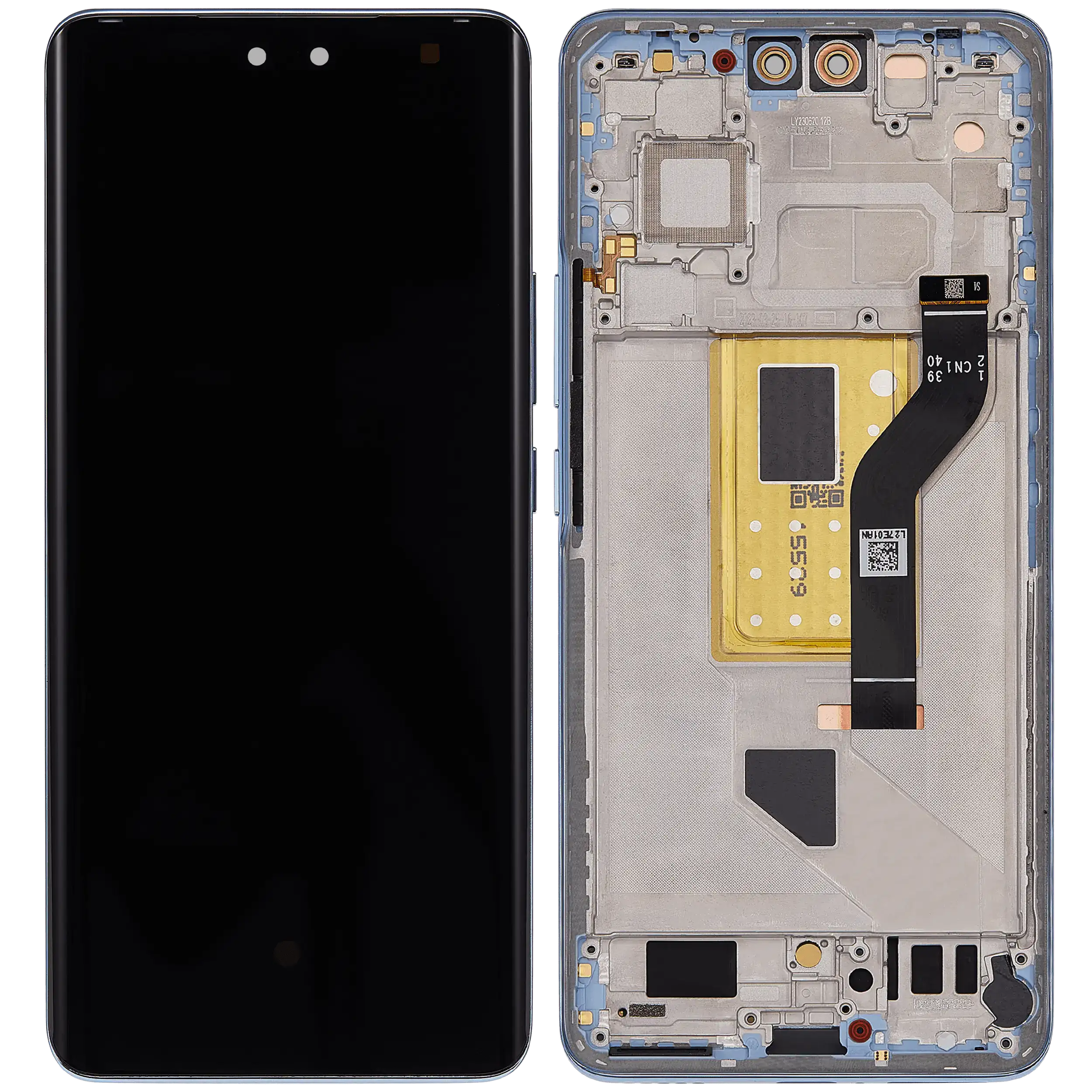 OLED Display mit Rahmen für Xiaomi 13 Lite / Civi 2 (professionell aufgearbeitet) (Lite blue) – Bild 2