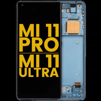 OLED Display mit Rahmen für Xiaomi Mi 11 Pro / Mi 11 Ultra (professionell aufgearbeitet) (Green (Grün))