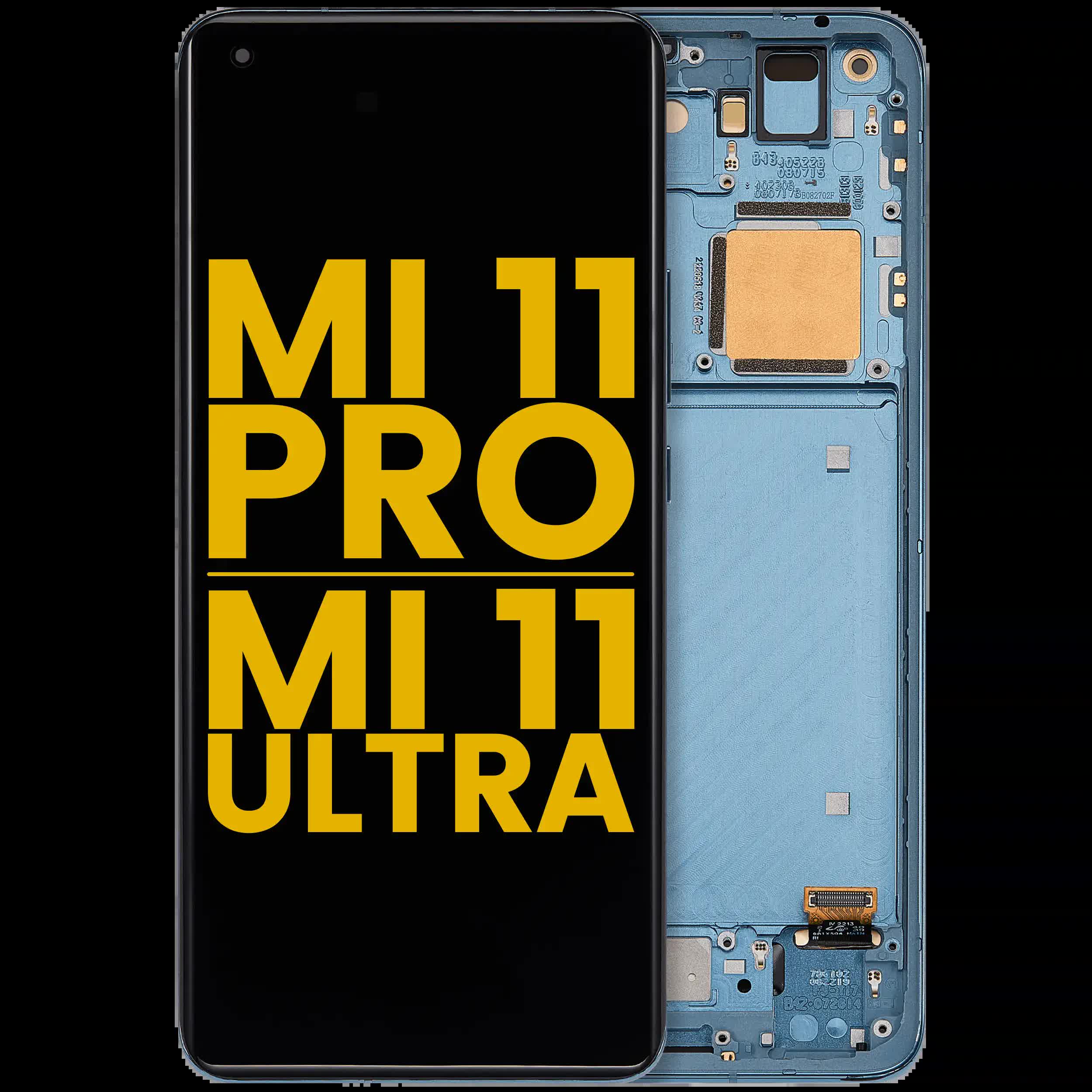 OLED Display mit Rahmen für Xiaomi Mi 11 Pro / Mi 11 Ultra (professionell aufgearbeitet) (Green (Grün))