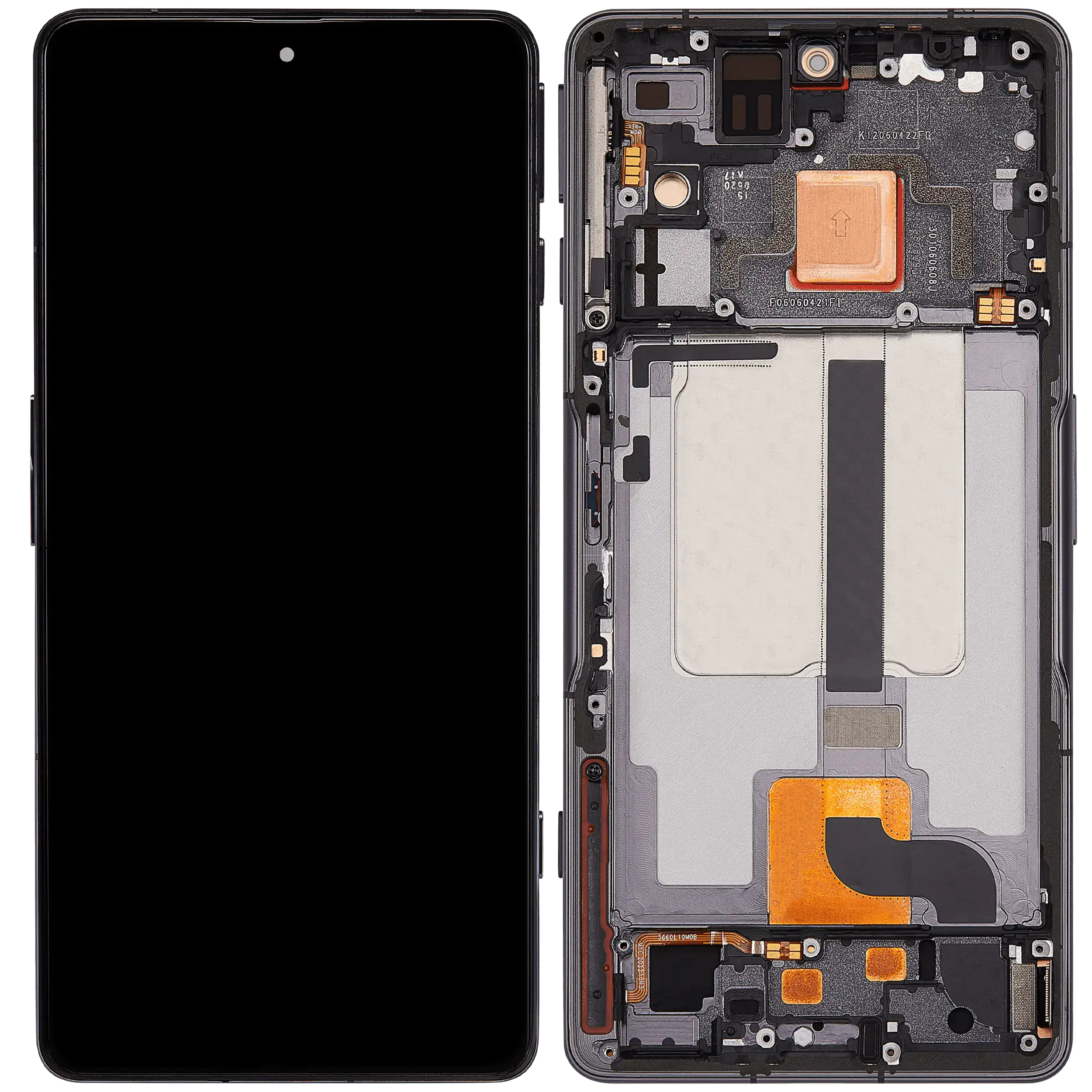 OLED Display mit Rahmen für Xiaomi Poco F4 GT / Redmi K50 Gaming (professionell aufgearbeitet) (Black (Schwarz)) – Bild 2