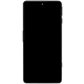 OLED Display mit Rahmen für Xiaomi Poco F4 GT / Redmi K50 Gaming (professionell aufgearbeitet) (Black (Schwarz))