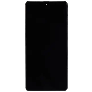 OLED Display mit Rahmen für Xiaomi Poco F4 GT / Redmi K50 Gaming (professionell aufgearbeitet) (Silver (Silber))