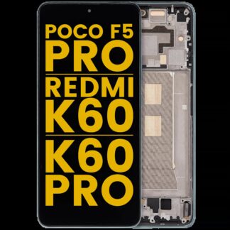 OLED Display mit Rahmen für Xiaomi Poco F5 Pro / Redmi K60 / K60 Pro (professionell aufgearbeitet) (Mint)