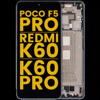 OLED Display mit Rahmen für Xiaomi Poco F5 Pro / Redmi K60 / K60 Pro (professionell aufgearbeitet) (Blue (Blau))