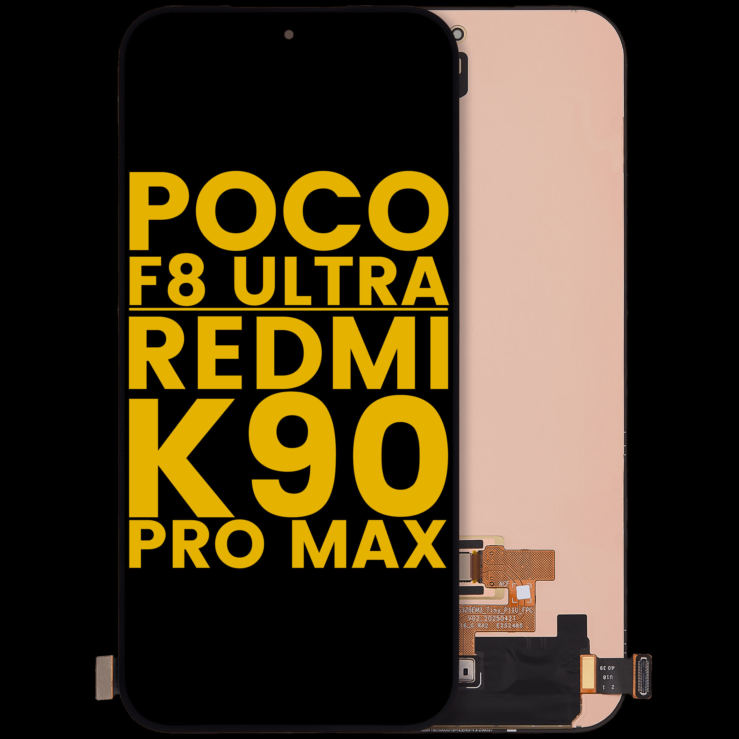 OLED Display ohne Rahmen für Xiaomi Poco F8 UItra / Redmi K90 Pro Max (professionell aufgearbeitet)