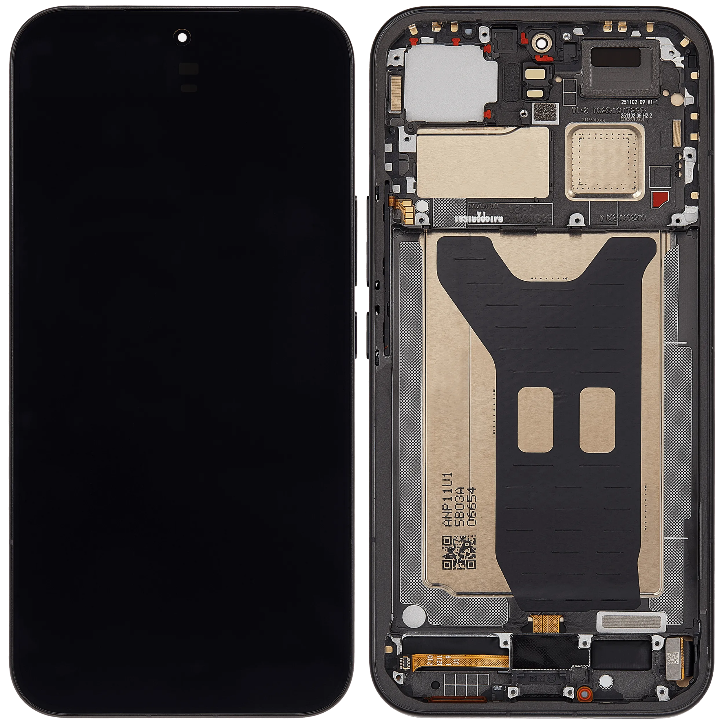 OLED Display mit Rahmen für Xiaomi Poco F8 UItra / Redmi K90 Pro Max (professionell aufgearbeitet) (Black (Schwarz)) – Bild 3