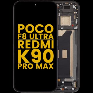 OLED Display mit Rahmen für Xiaomi Poco F8 UItra / Redmi K90 Pro Max (professionell aufgearbeitet) (Black (Schwarz))