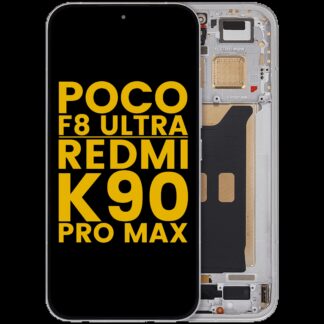 OLED Display mit Rahmen für Xiaomi Poco F8 UItra / Redmi K90 Pro Max (professionell aufgearbeitet) (White (Weiß))