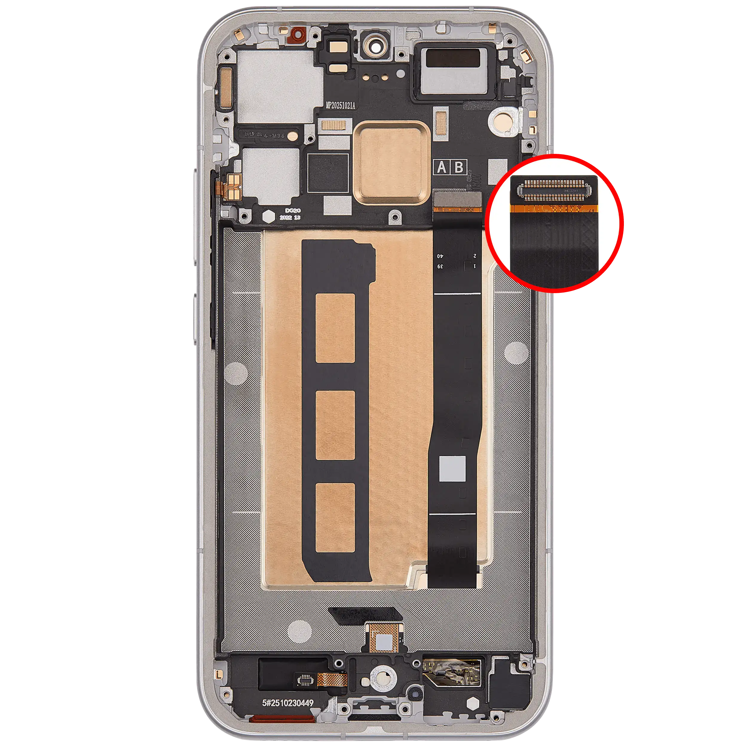 OLED Display mit Rahmen für Poco F8 Pro / Redmi K90 (professionell aufgearbeitet) (Titanium Silver) – Bild 4