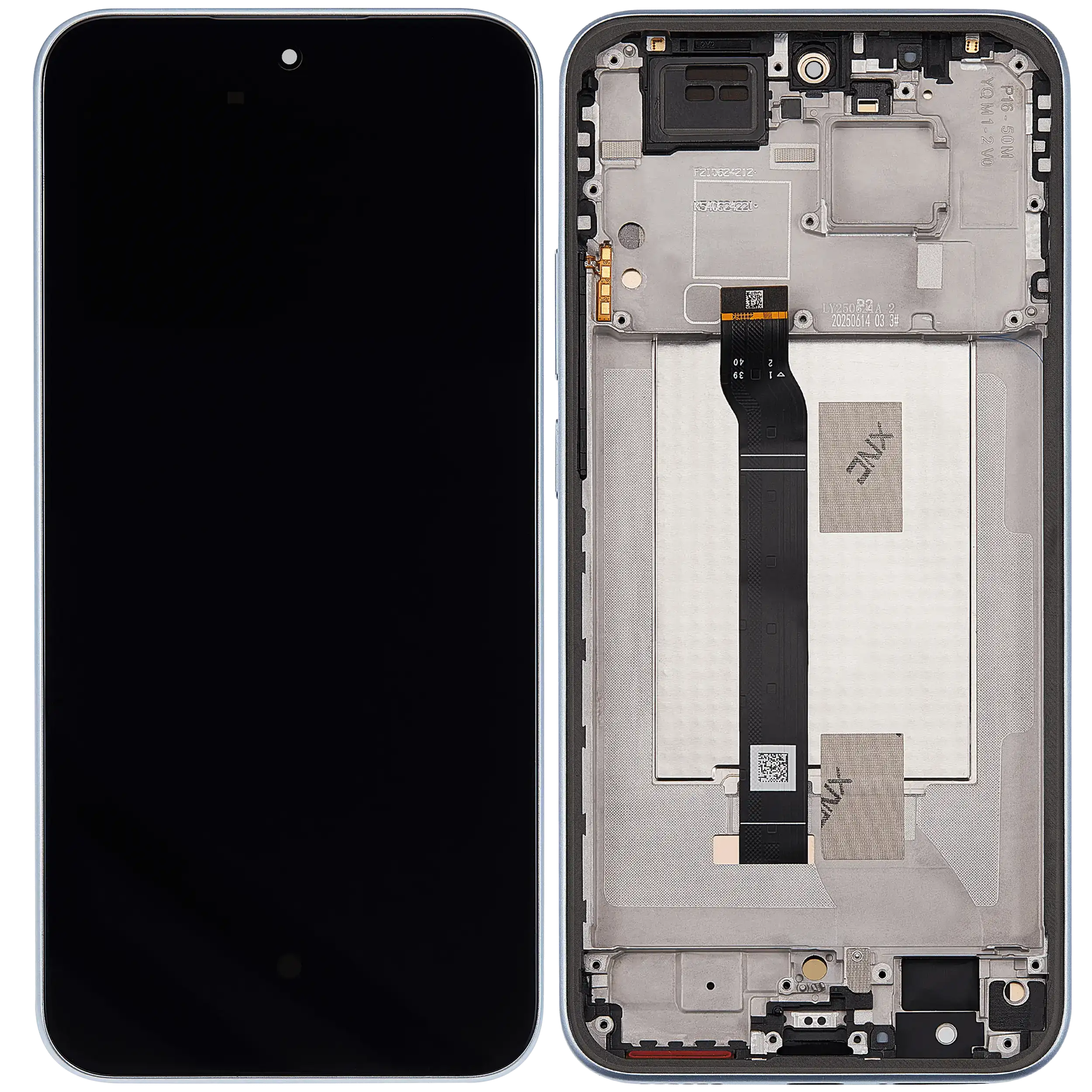 OLED Display mit Rahmen für Xiaomi Redmi Note 15 Pro 5G (professionell aufgearbeitet) (Glacier Blue) – Bild 2