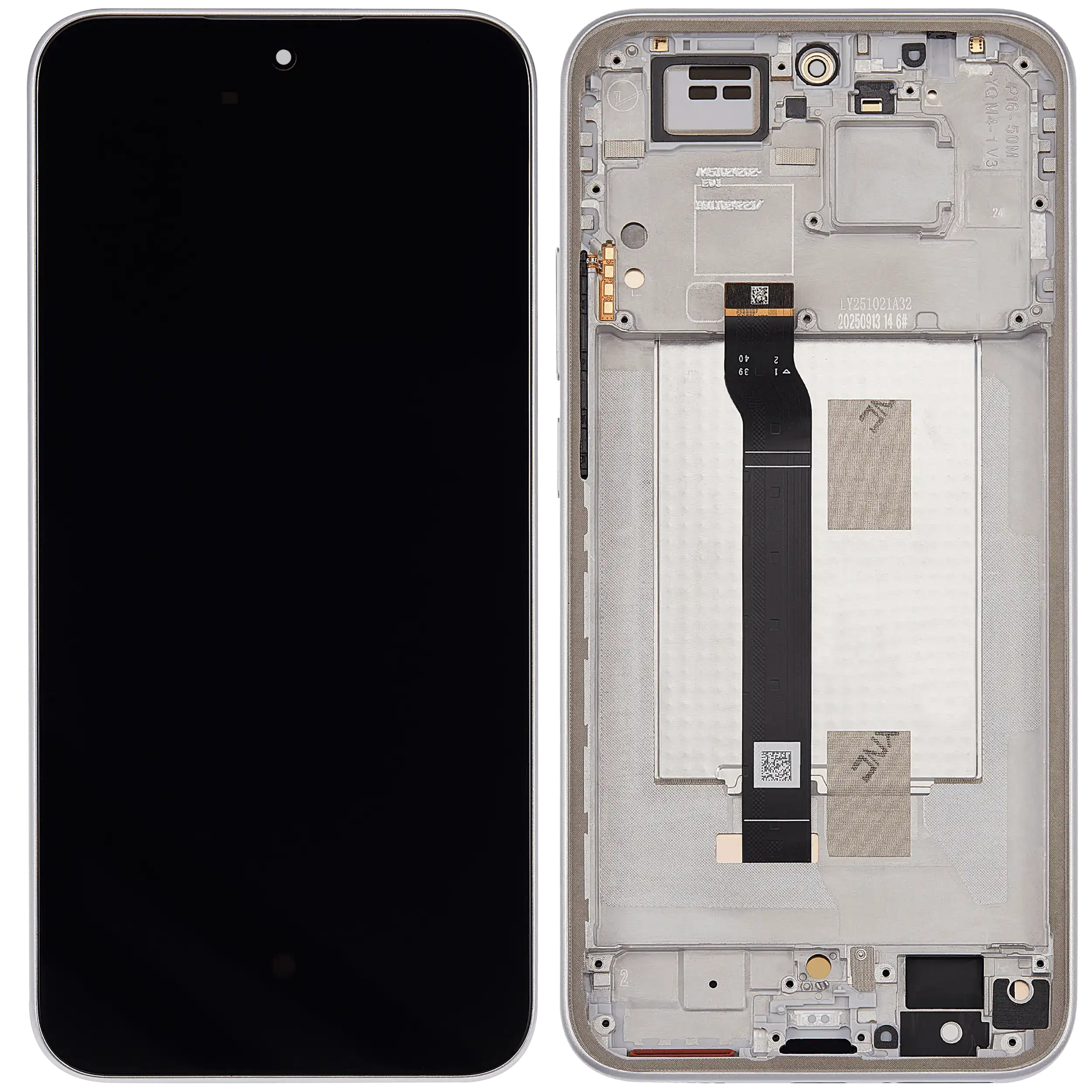 OLED Display mit Rahmen für Xiaomi Redmi Note 15 Pro 5G (professionell aufgearbeitet) (Titanium Color) – Bild 2