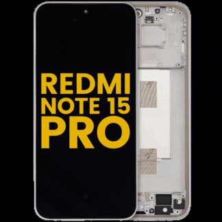 OLED Display mit Rahmen für Xiaomi Redmi Note 15 Pro 5G (professionell aufgearbeitet) (Titanium Color)