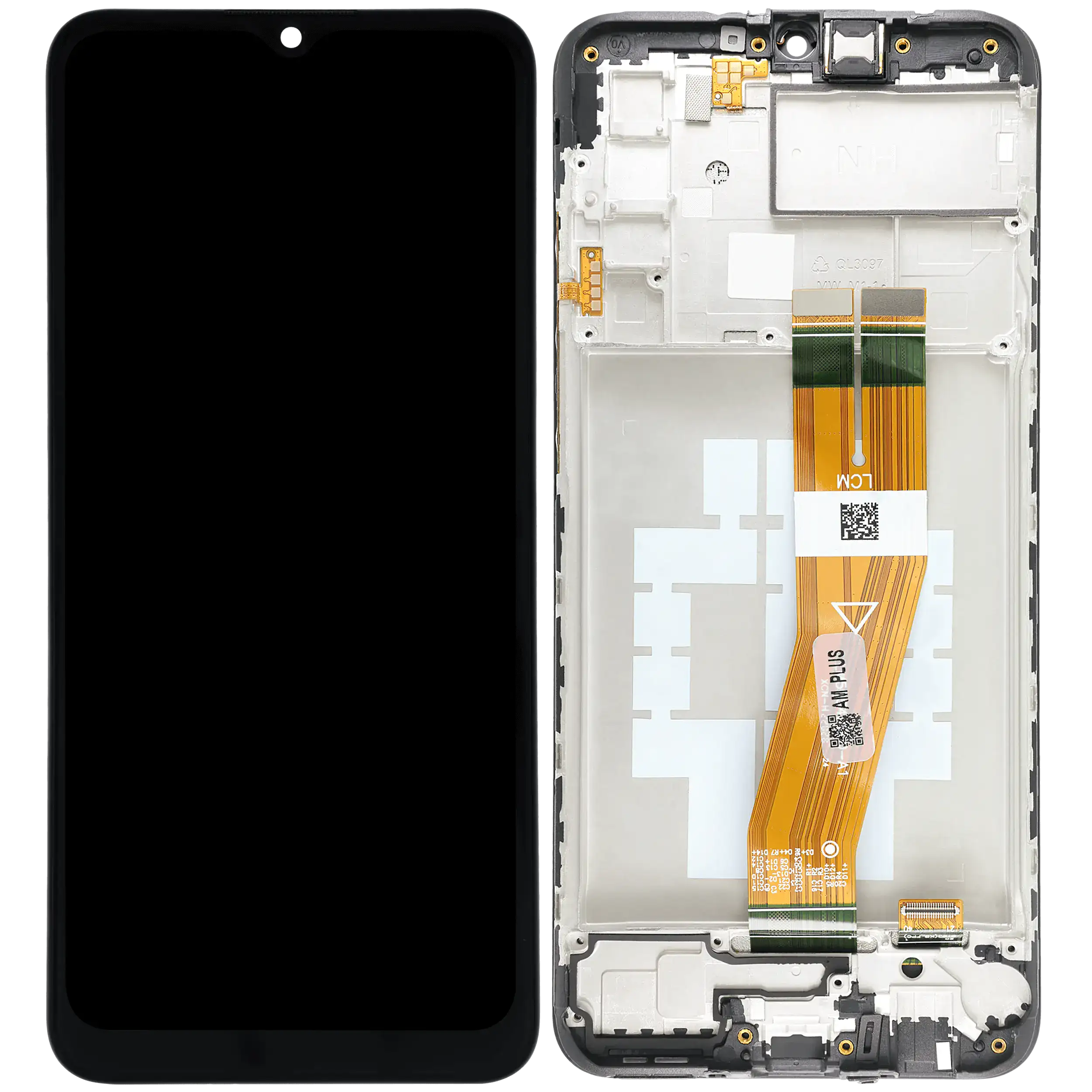LCD Display mit Rahmen für Samsung Galaxy A02S (A025U / 2020) (US-Version) (Aftermarket Plus) – Bild 2