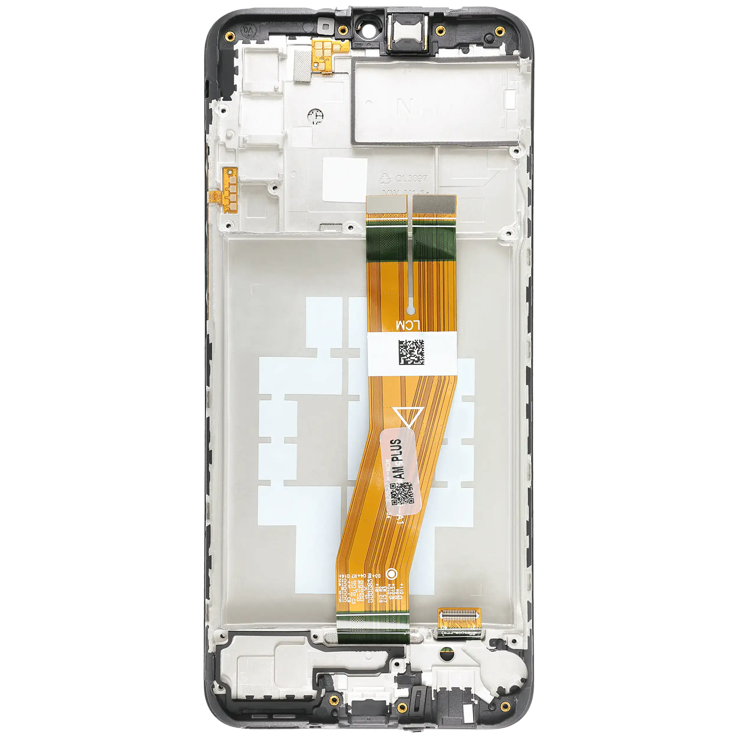 LCD Display mit Rahmen für Samsung Galaxy A02S (A025U / 2020) (US-Version) (Aftermarket Plus) – Bild 4