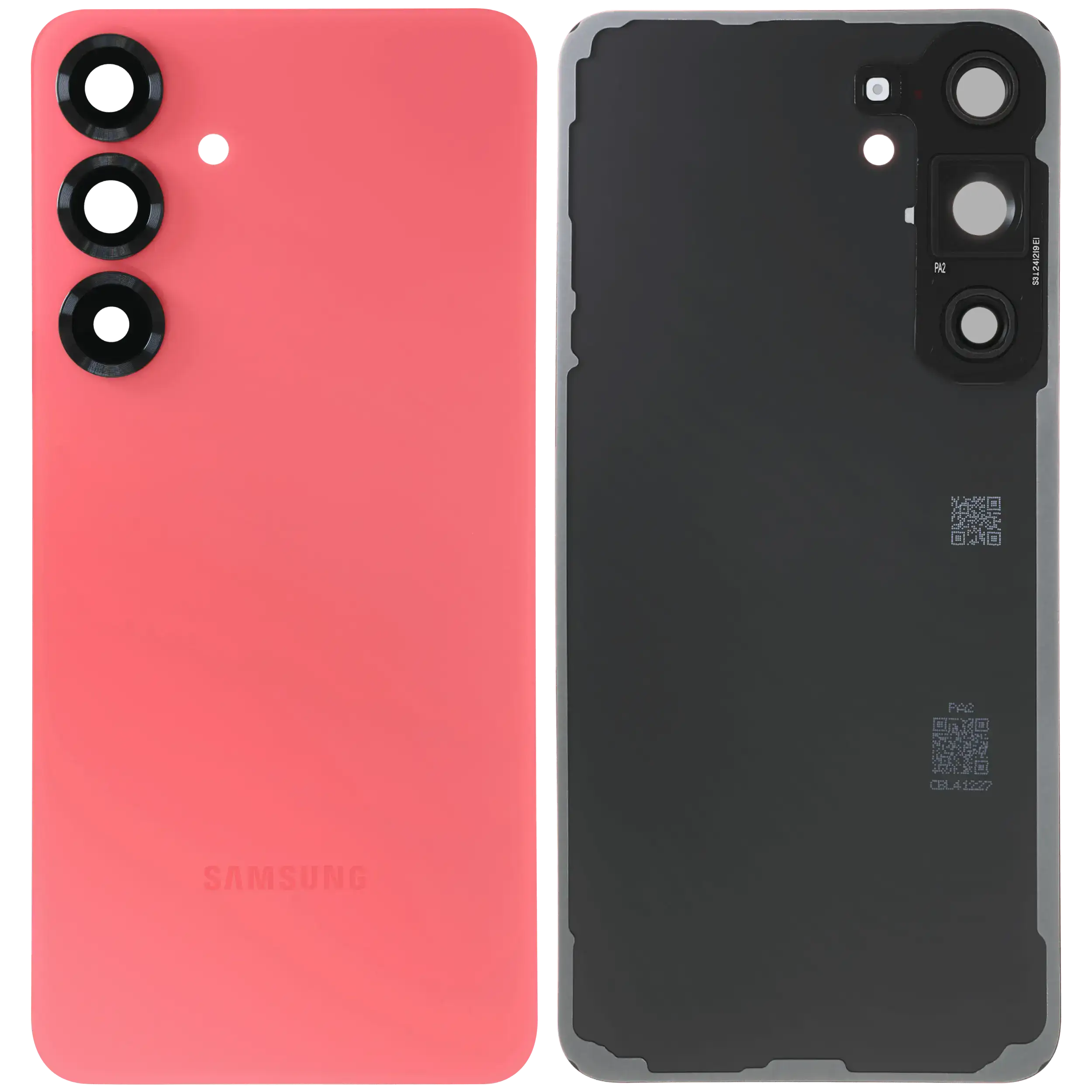 Rückdeckelglas mit Kameraglas für Samsung Galaxy S25 Plus 5G (Service Pack) (Coral Red) – Bild 2