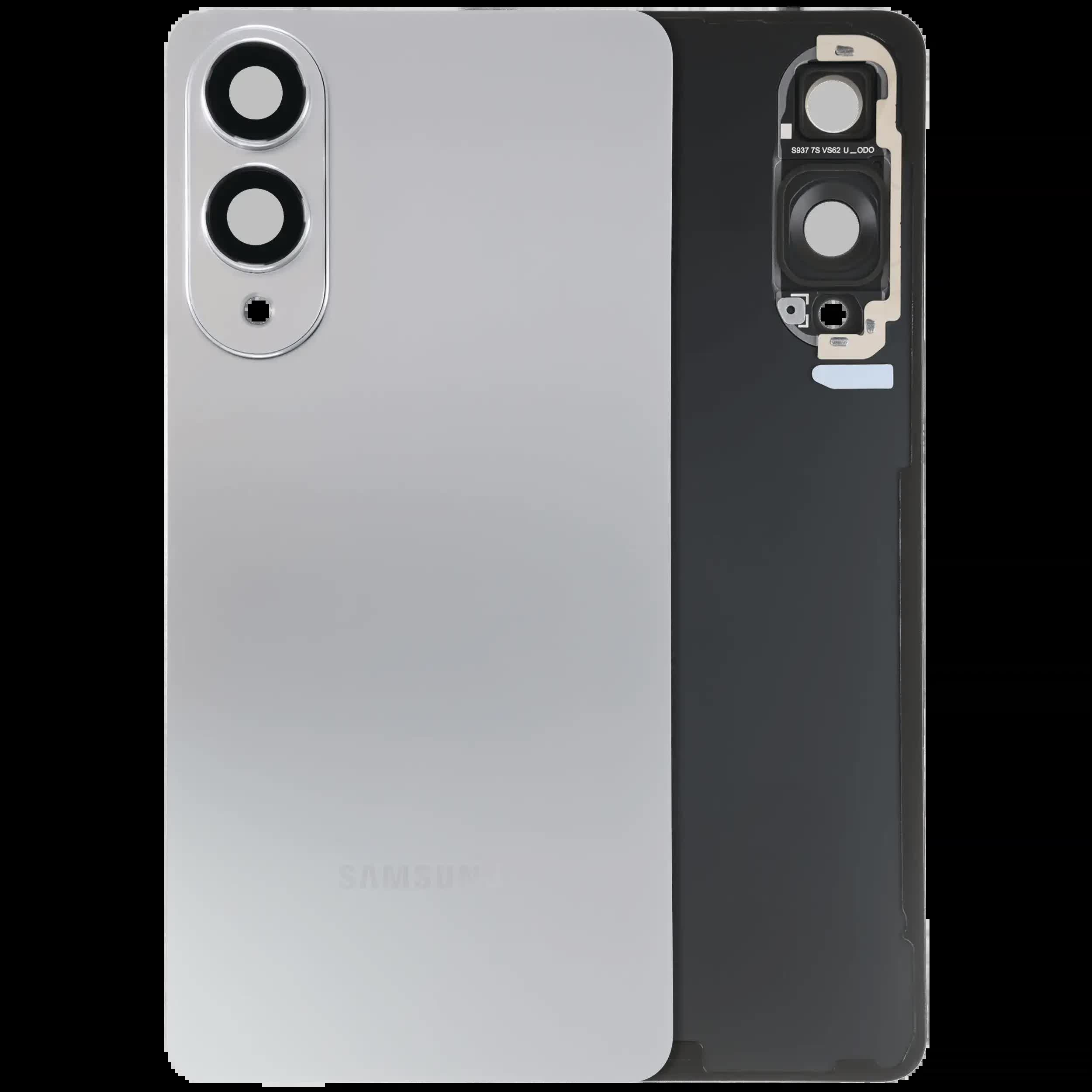 Rückdeckelglas mit Kameraglas für Samsung Galaxy S25 Edge 5G (Service Pack) (Titanium Silver)