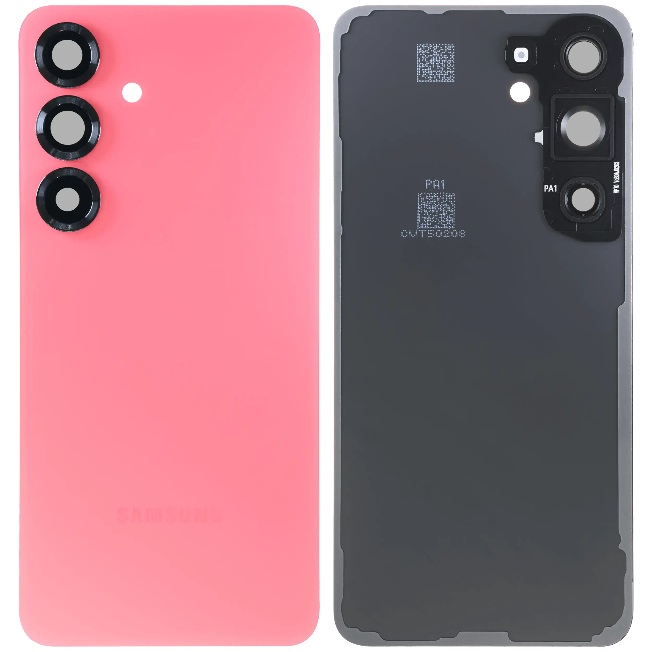 Rückdeckelglas mit Kameraglas für Samsung Galaxy S25 5G (Service Pack) (Coral Red) – Bild 2