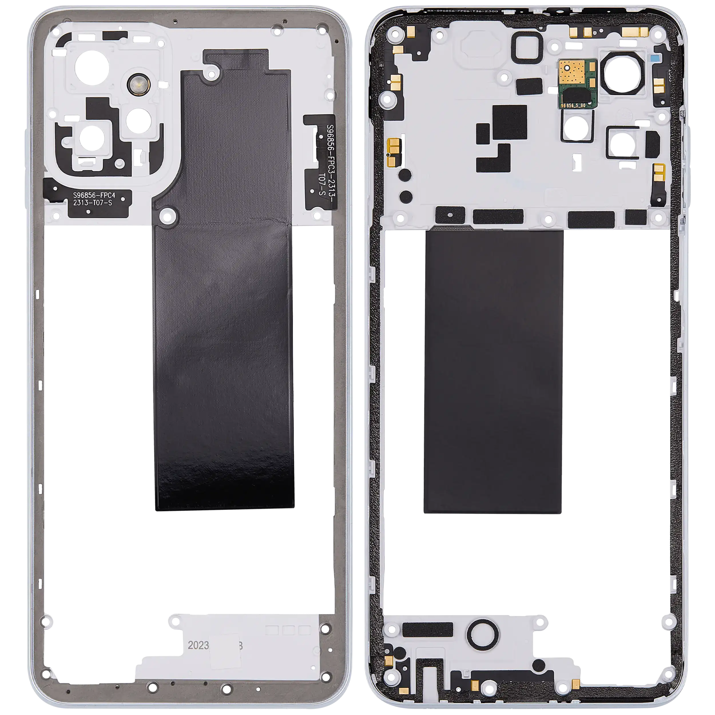 Mid-Gehäuse für Motorola Moto G Power 5G (XT2311 / 2023) (Premium) (Bright White) – Bild 2