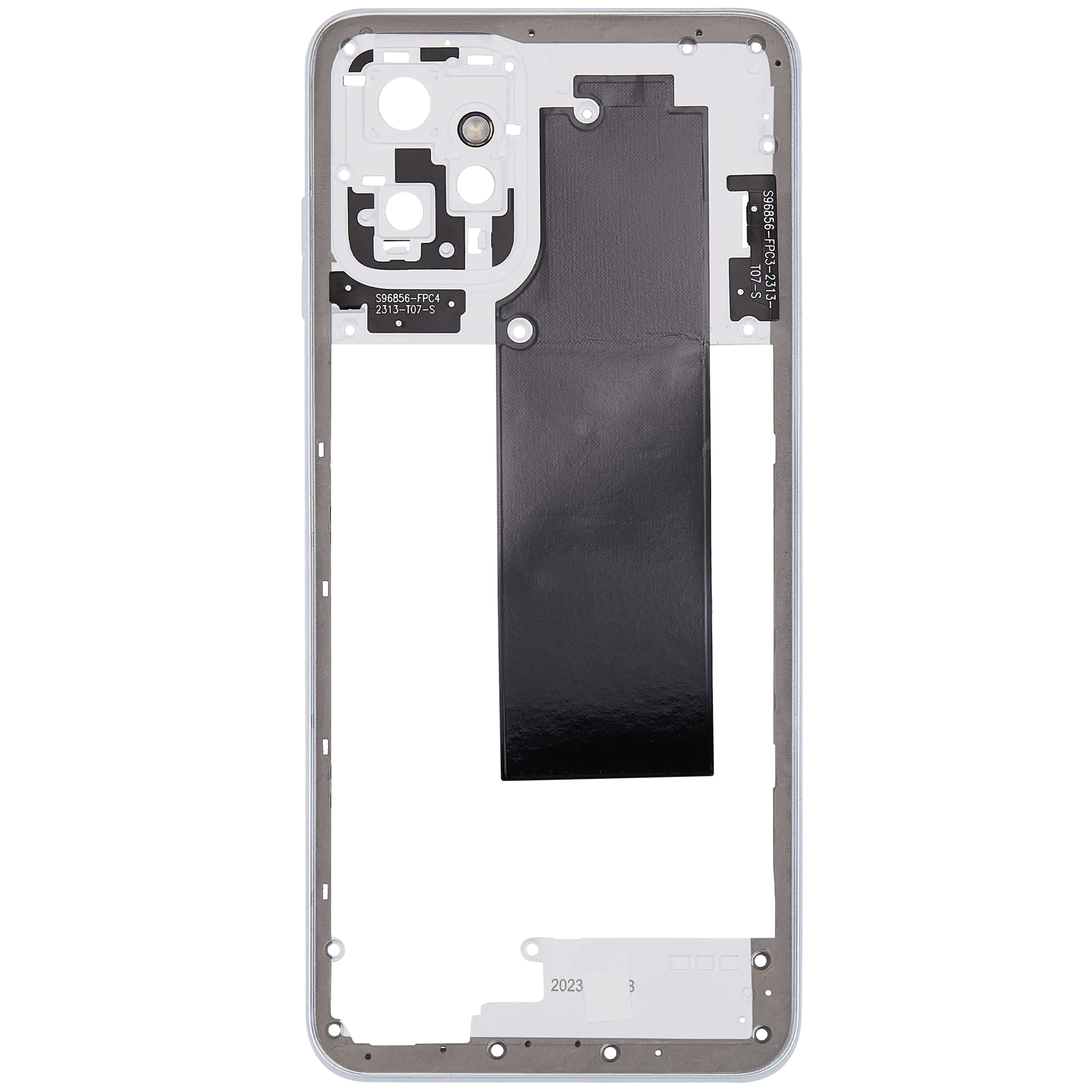 Mid-Gehäuse für Motorola Moto G Power 5G (XT2311 / 2023) (Premium) (Bright White) – Bild 3