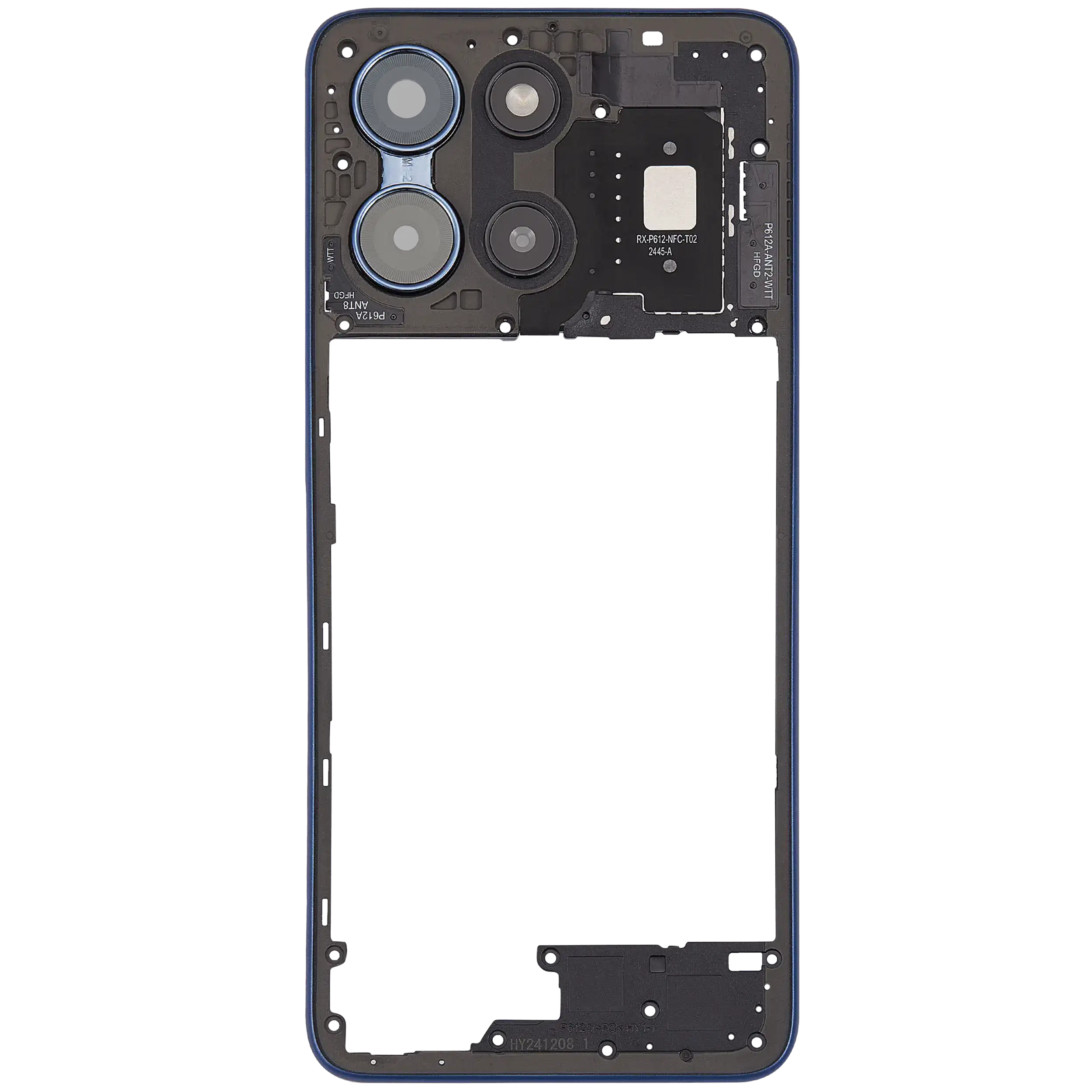 Mittelrahmen für Motorola Moto G 5G (XT2513 / 2025) (Premium) (Sapphire Blue) – Bild 3