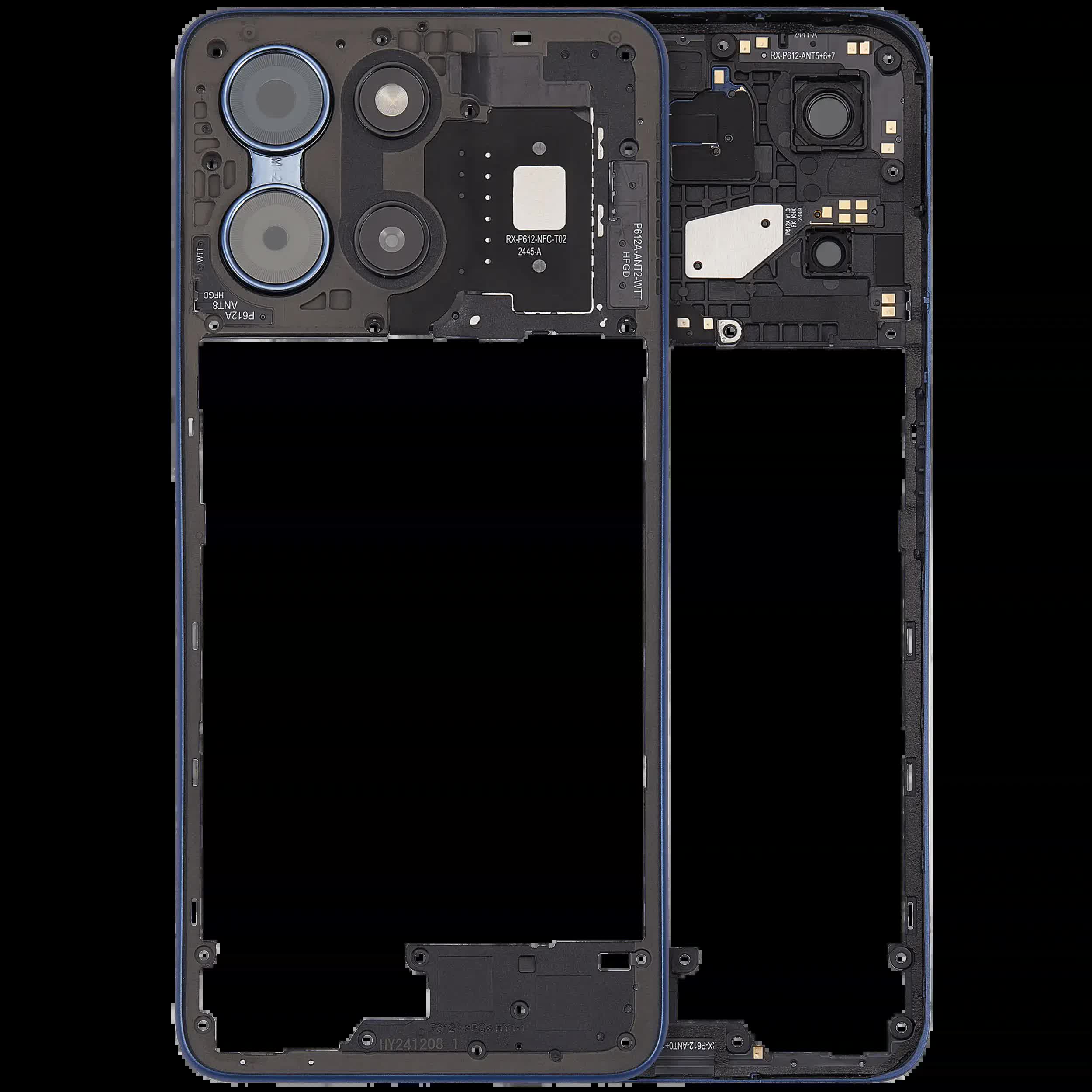Mittelrahmen für Motorola Moto G 5G (XT2513 / 2025) (Premium) (Sapphire Blue)