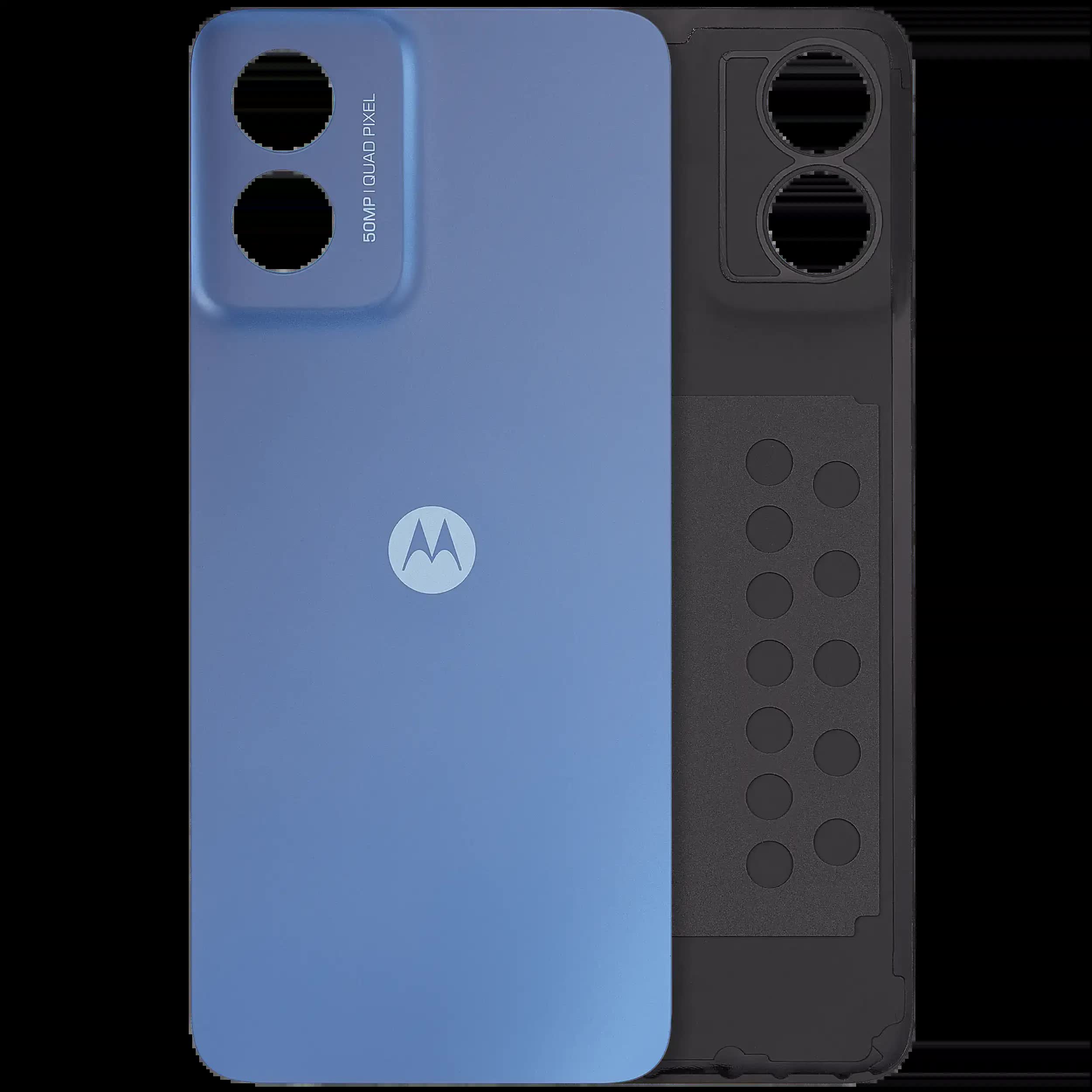 Rückdeckelglas für Motorola Moto G Play (XT2413 / 2024) (Premium) (Coronet Blue)
