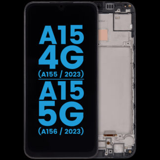 LCD Display mit Rahmen für Samsung Galaxy A15 4G (A155 / 2023) / A15 5G (A156 / 2023)(6.43") (Aftermarket: incell )