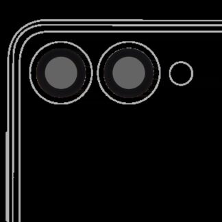 Rückkamera-Glas (nur Glas) mit Klebefolie für Samsung Galaxy Z Flip 7 5G (2-teiliges Set)