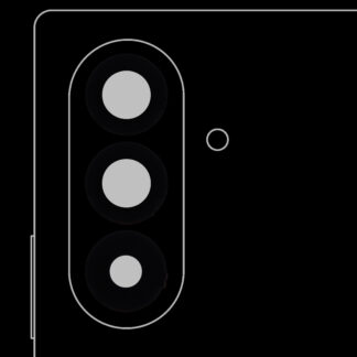 Rückkamera-Glas (nur Glas) mit Klebefolie für Samsung Galaxy Z Fold 7 (10er-Pack)