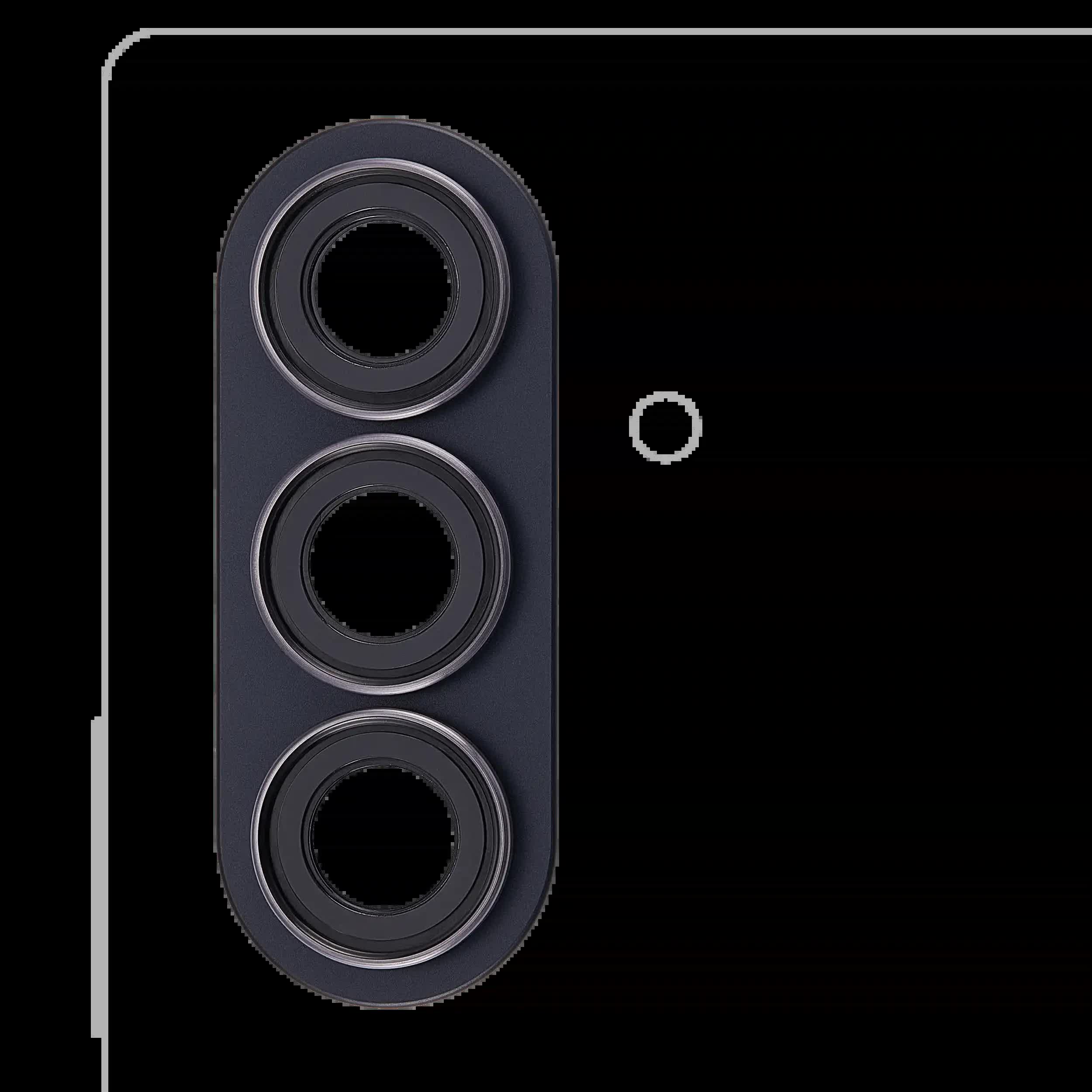 Rückkamera-Glas mit Blendenring für Samsung Galaxy Z Fold 7 (Jet Black)