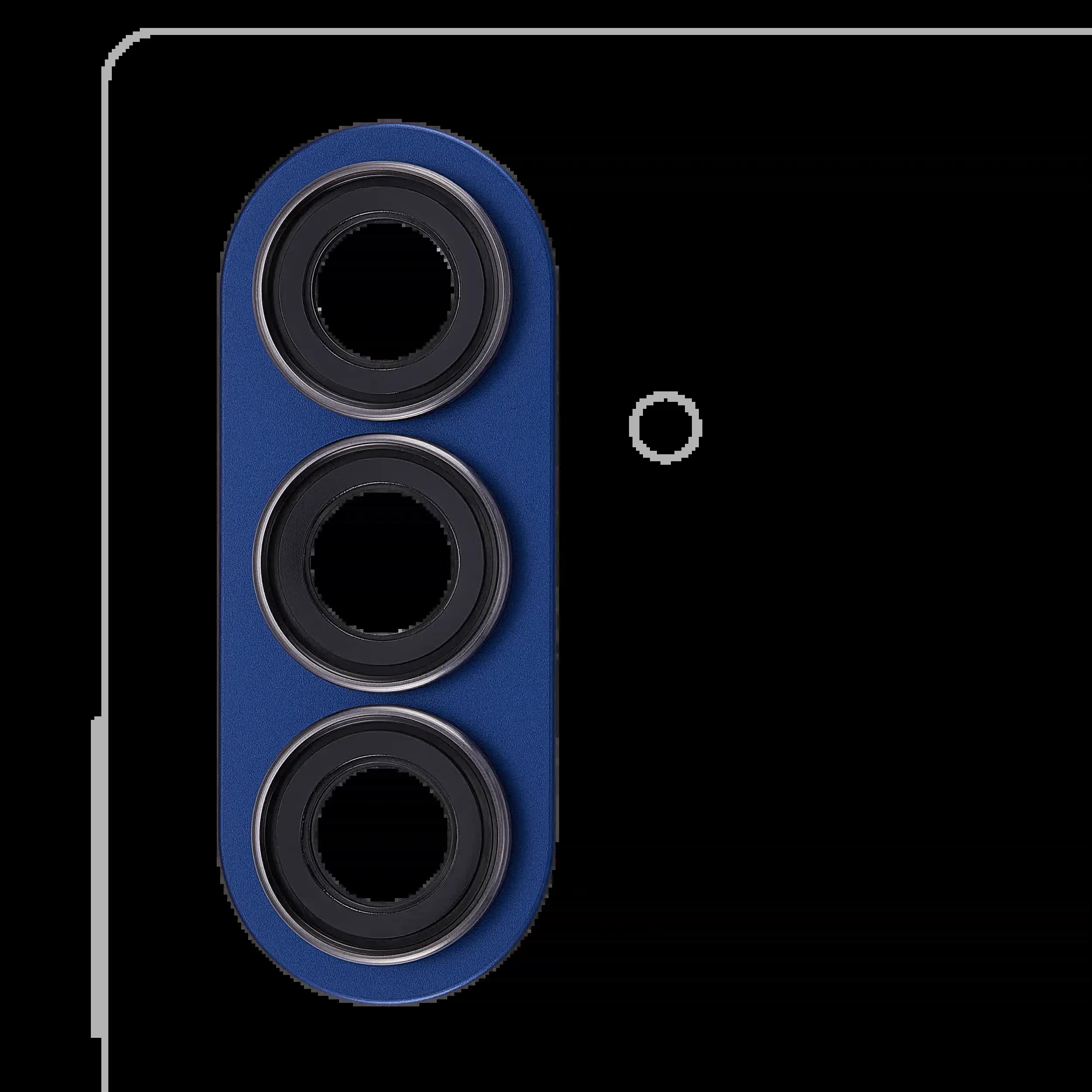 Rückkamera-Glas mit Blendenring für Samsung Galaxy Z Fold 7(Blue Shadow)