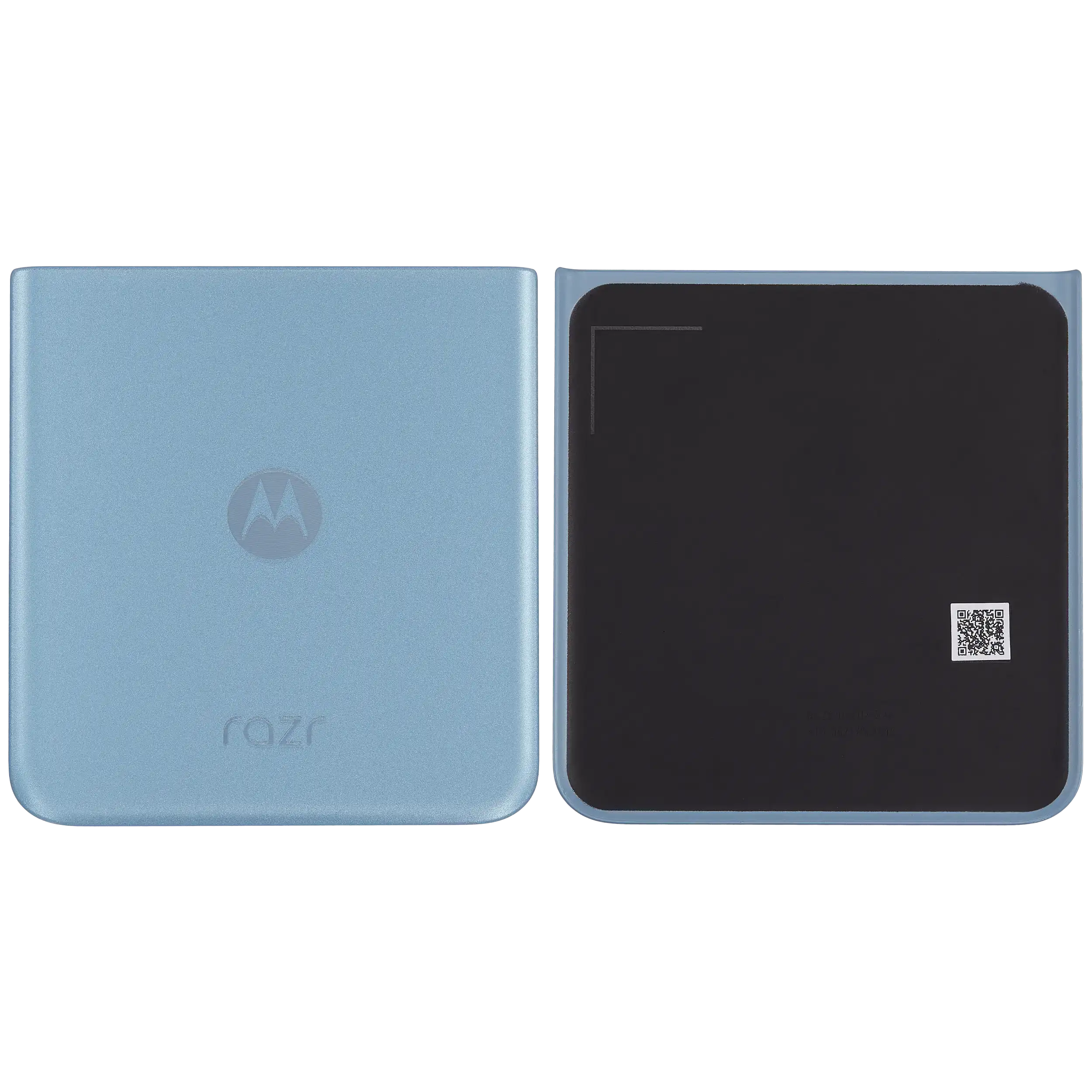 Bottom Rückdeckelglas für Motorola Razr Plus / Razr 40 Ultra (XT2321 / 2023) (Premium) (Glacier Blue) – Bild 2