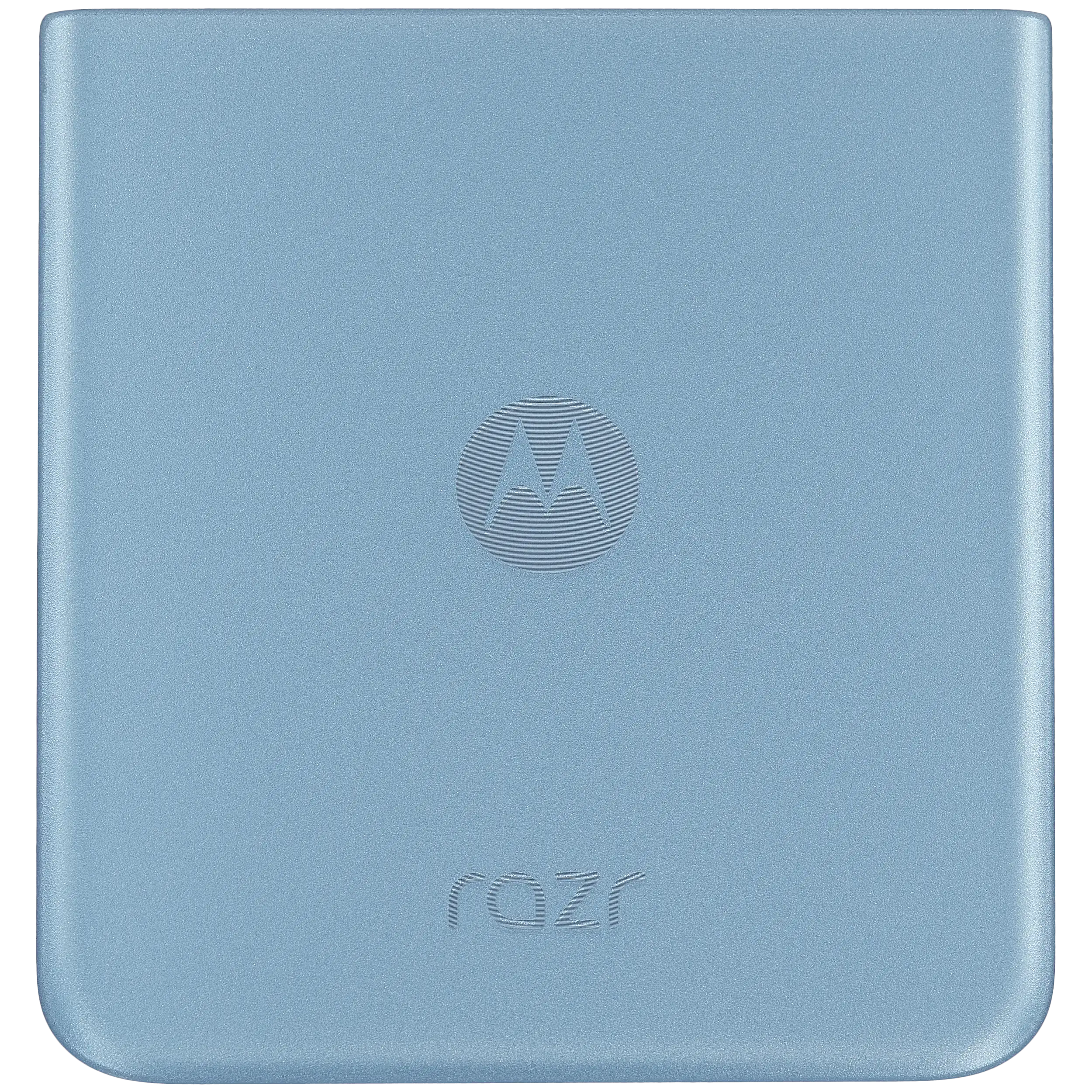 Bottom Rückdeckelglas für Motorola Razr Plus / Razr 40 Ultra (XT2321 / 2023) (Premium) (Glacier Blue) – Bild 3