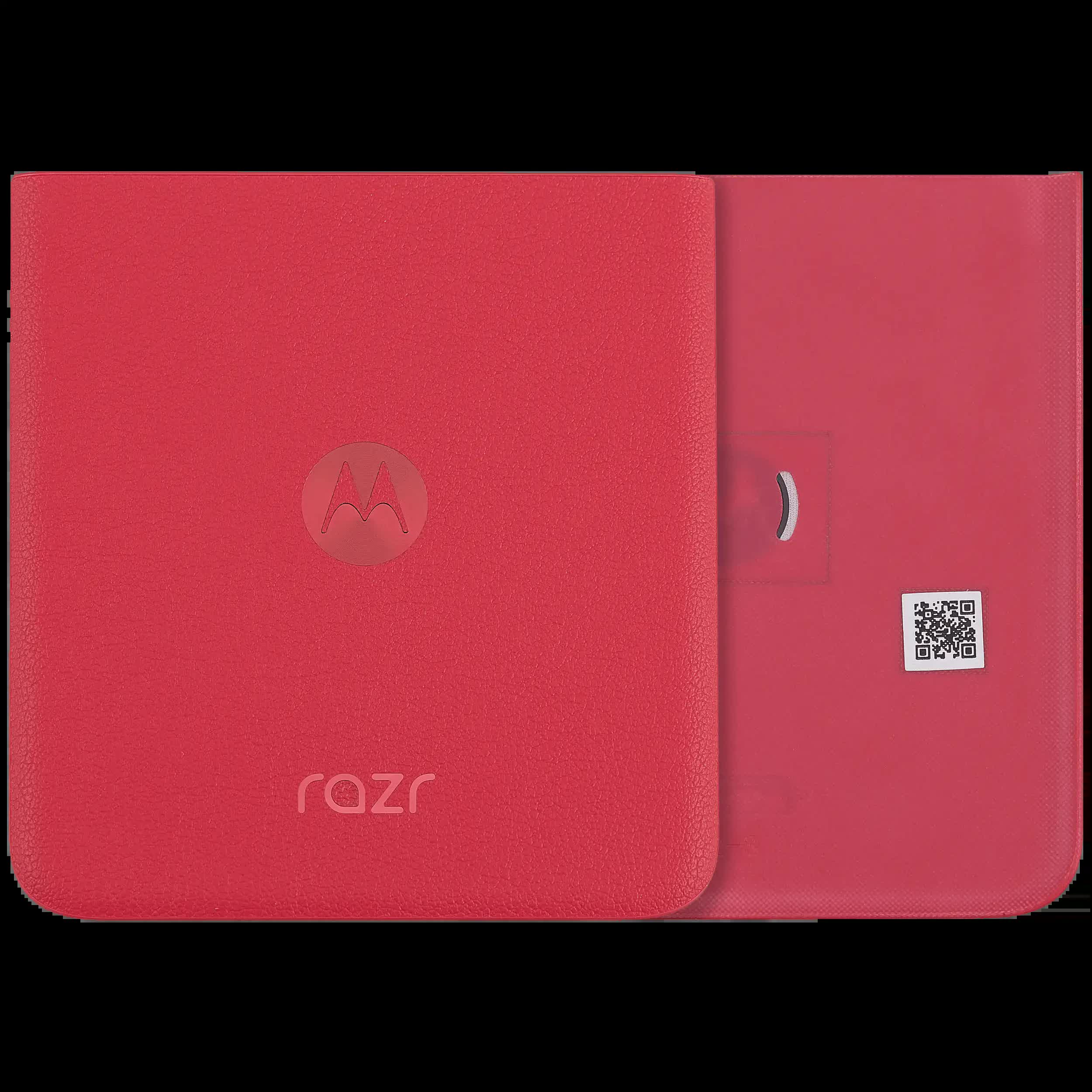 Bottom Rückdeckelglas für Motorola Razr Plus / Razr 40 Ultra (XT2321 / 2023) (Premium) (Viva Magenta)