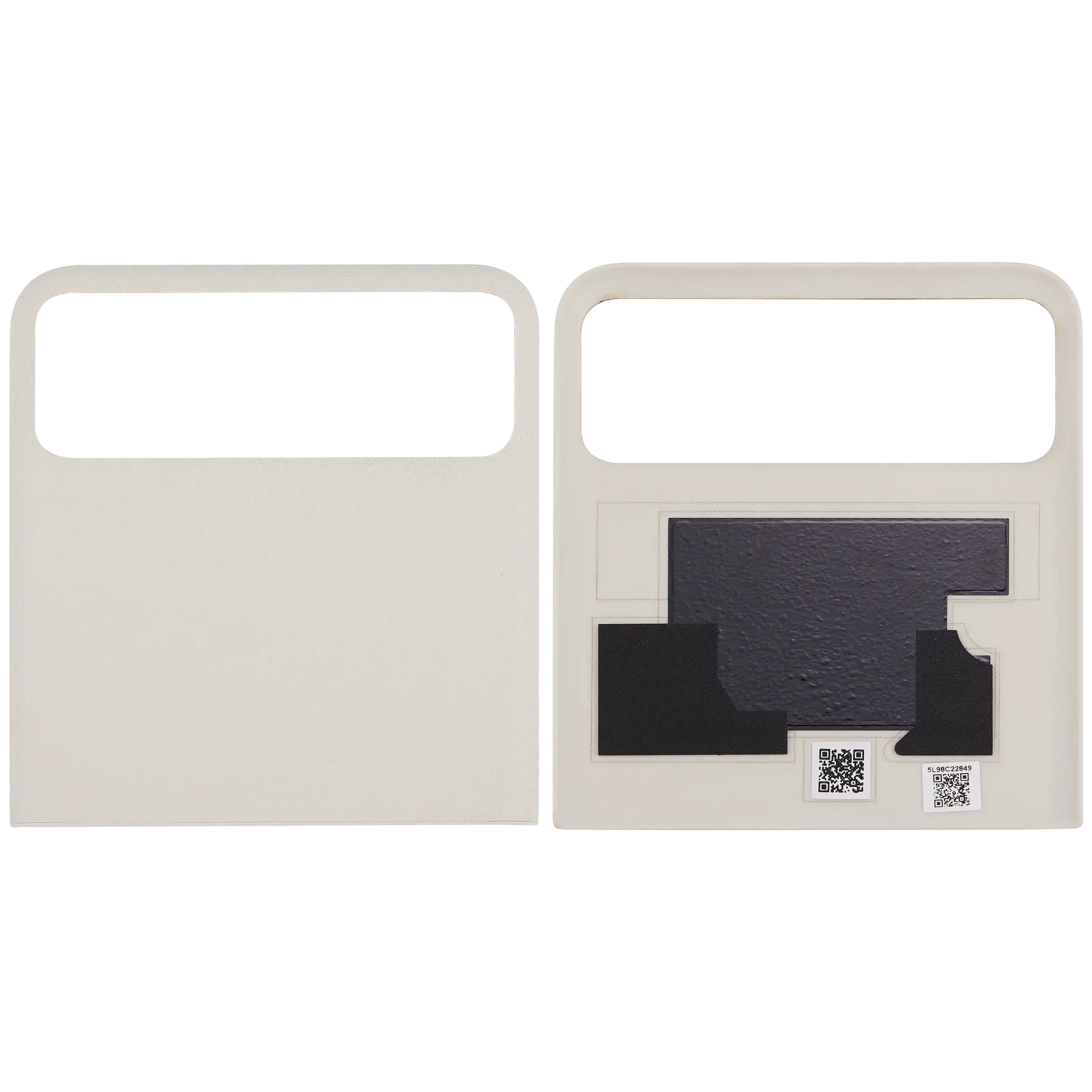 Top OLED Rückdeckelglas für Motorola Razr / Razr 40 (XT2323 / 2023) (Premium) (Vanilla Cream) – Bild 2