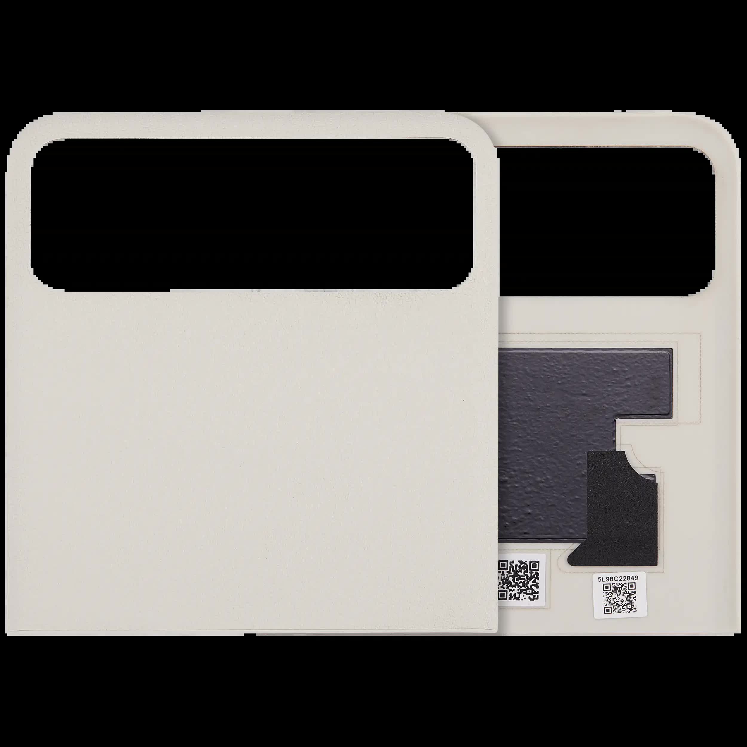 Top OLED Rückdeckelglas für Motorola Razr / Razr 40 (XT2323 / 2023) (Premium) (Vanilla Cream)
