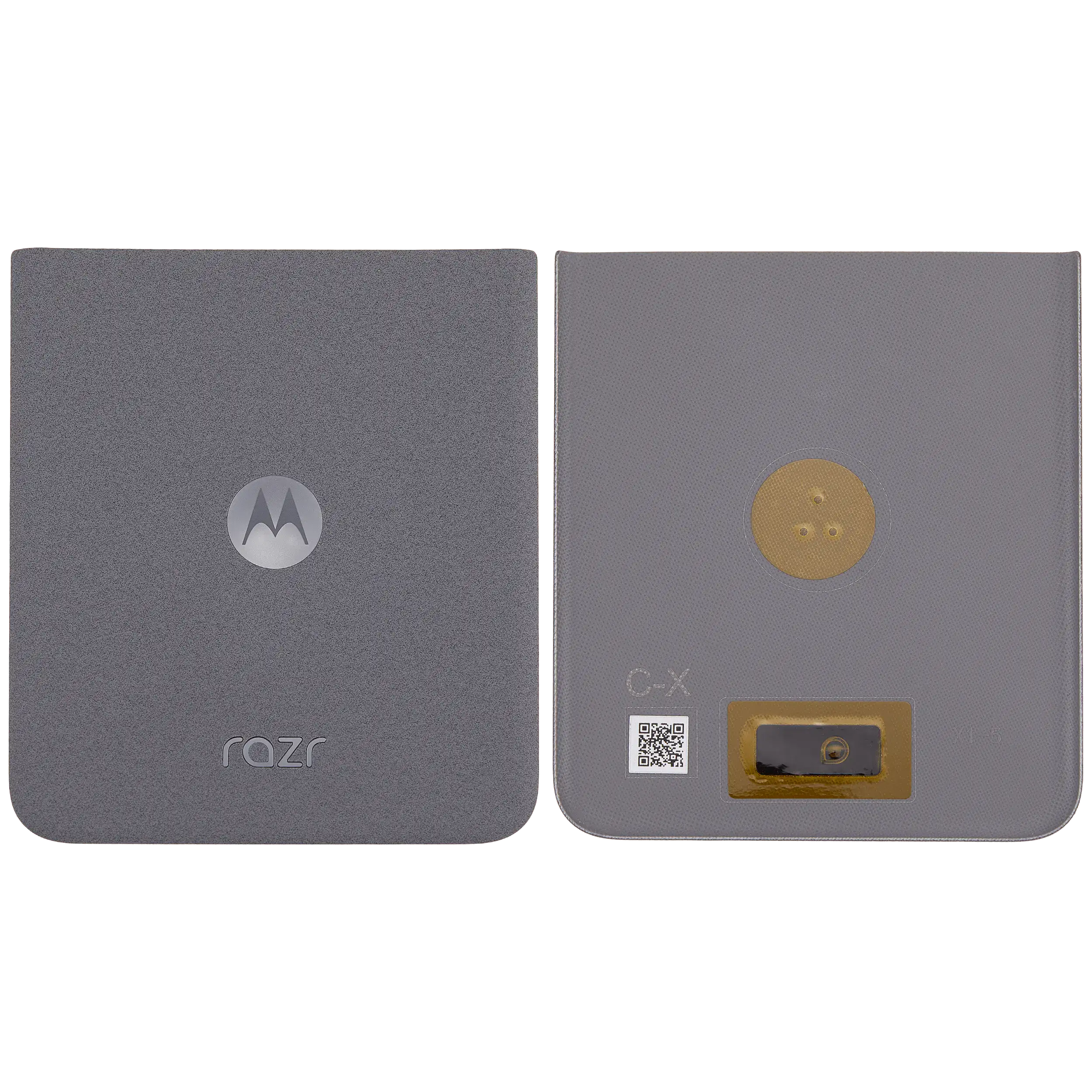 Rückdeckelglas für Motorola Razr / Razr 50 (XT2453 / 2024) (Premium) (Koala Grey) – Bild 2